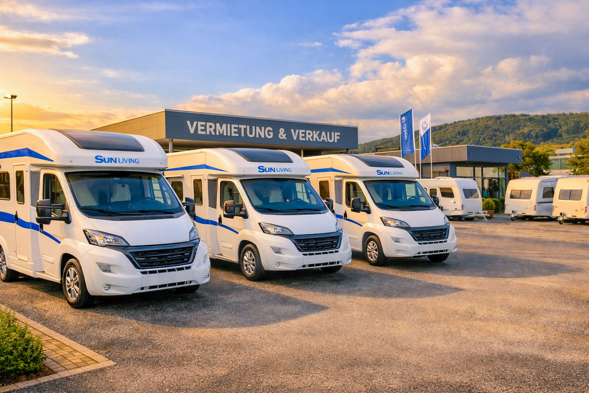 Wohnmobile und Wohnwagen führender Marken Wohnmobile und Wohnwagen führender Marken
